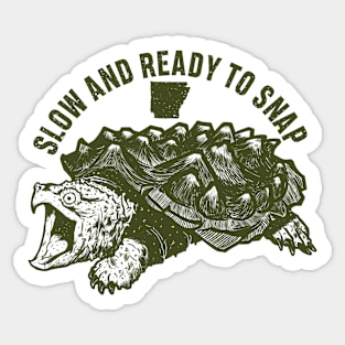 Slow and Ready to Snap Sticker